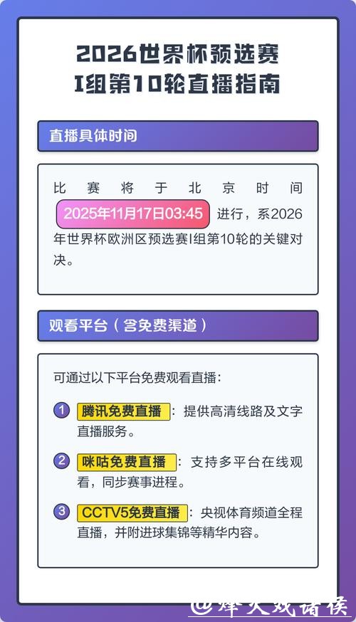 如何观看2026世界杯预选赛直播全指南